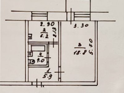 1-комнатная квартира